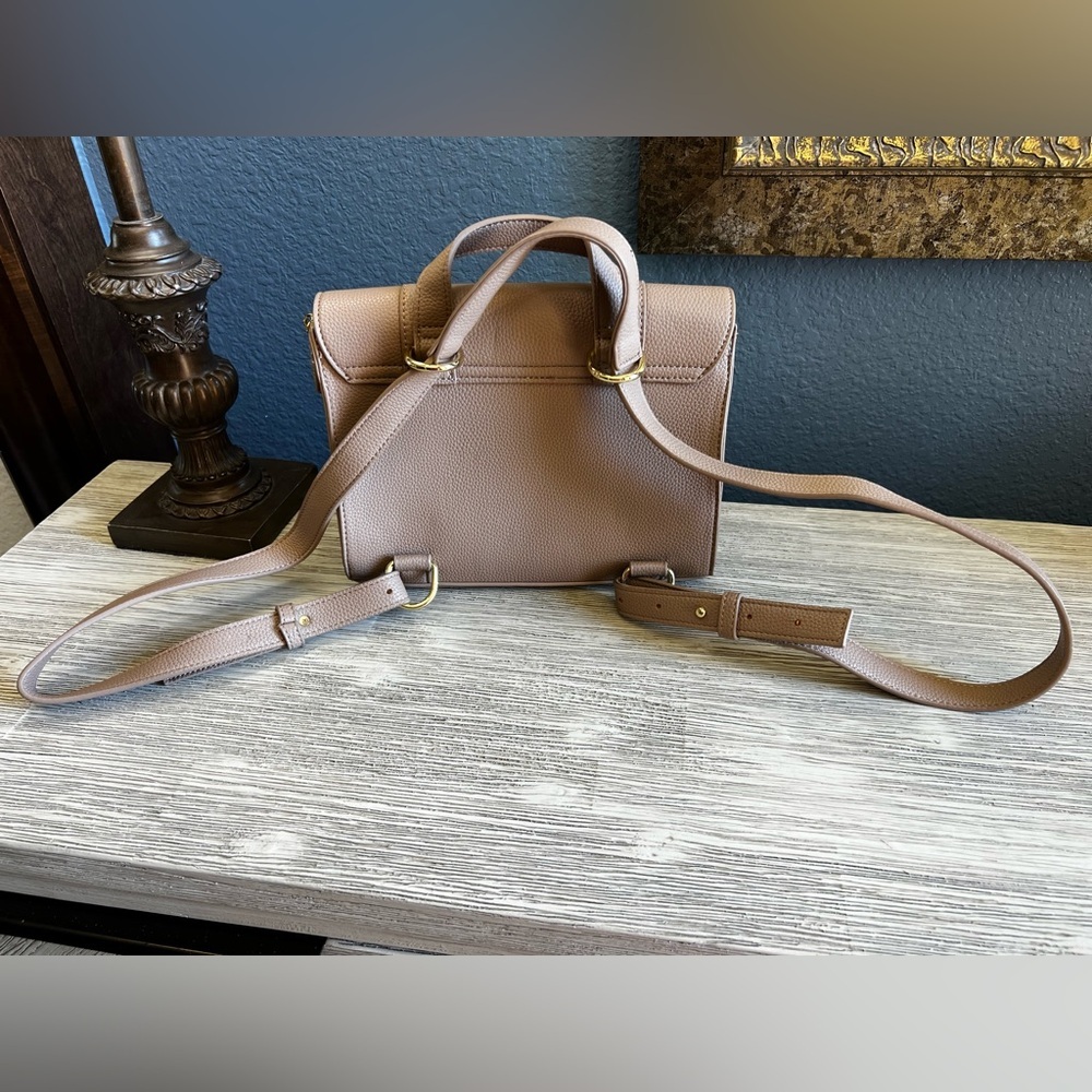 Katie Loxton London Mila Multi Way Crossbody & Backpack in Taupe Vegan Leather - Picture 7 of 15